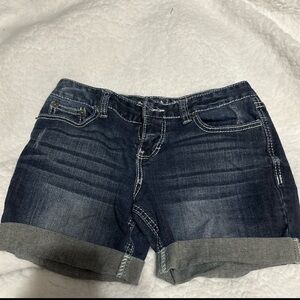 Maurices Dark Blue Jean Shorts